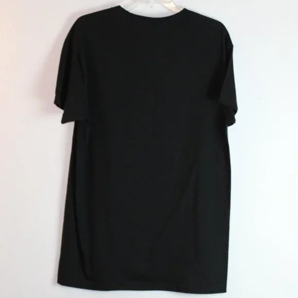 Bowery Supply CO Black T-Shirt Skeleton Peace Sign Size M - Picture 5 of 5